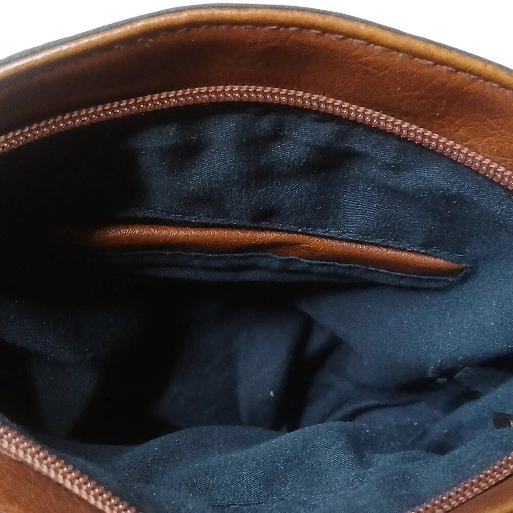 Crossbody‎ Bag Women Small Brown Floral Embossed Faux Leather Western
